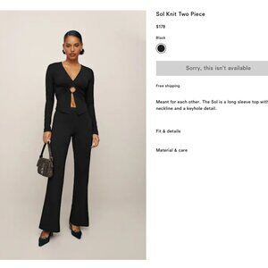 Sol Knit Reformation Two Piece Set